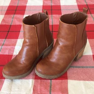 Brown booties 7
